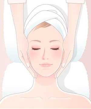 Spa massage Stock Illustration