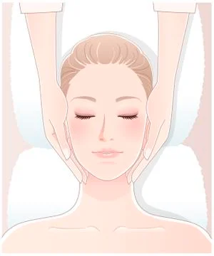 Spa massage Stock Illustration