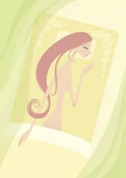 Spa massage Stock Illustration
