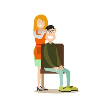 Spa people concept vector flat illustration Stock Illustration