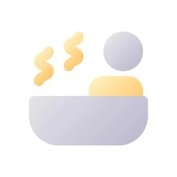 Spa pixel perfect flat gradient two-color ui icon Illustrazione stock