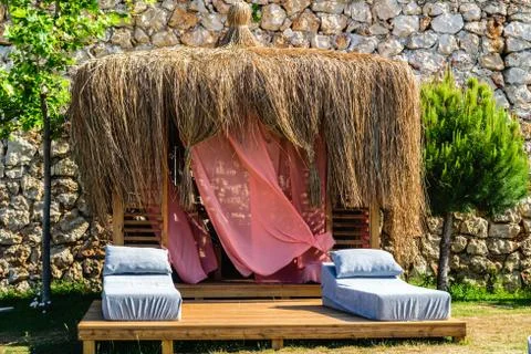 Spa place on the beach Stock Photos