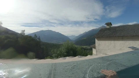 Spa pool in the mountains 動画素材 150426379