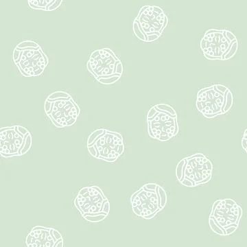 Spa procedure cucumber line seamless pattern Illustrazione stock