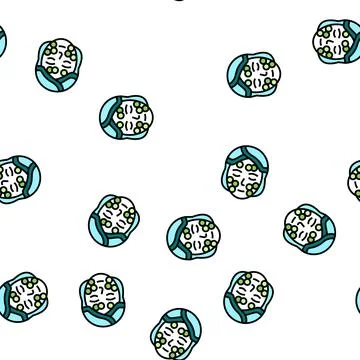 Spa procedure cucumber vector seamless pattern Illustrazione stock