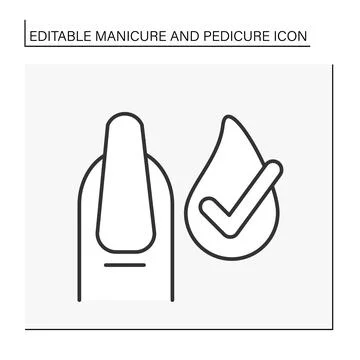 Spa procedure line icon Stock Illustration