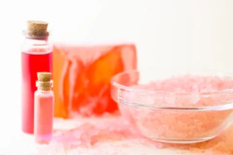 Spa procedures rose items Stock Photos