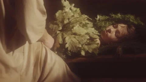 Spa Procedures Using Bath Brooms Stock Footage 146599259