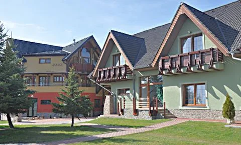 Spa recreation building Stock Photos