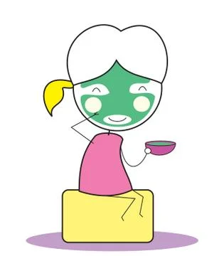 Spa Relaxation Stock Illustration