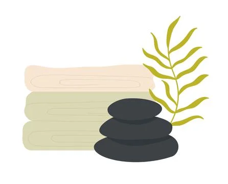 Spa relaxing routine Illustration