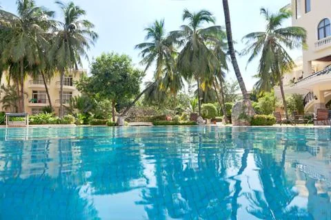 Spa resort swimming  pool Stock Photos