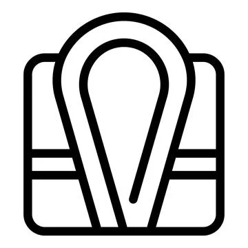 Spa robe icon outline vector. Cloth towel Stock Illustration