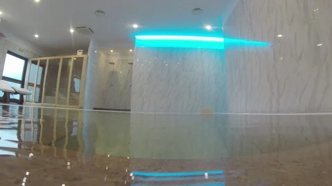 Spa room whirlpool bath Stock Footage 115490199