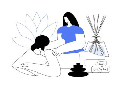 Spa salon abstract concept vector illustration. Stock Illustration