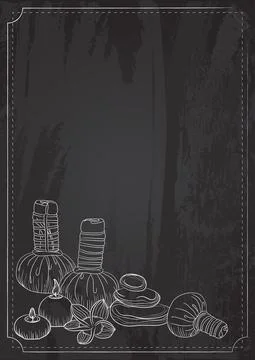 Spa salon attributes Stock Illustration