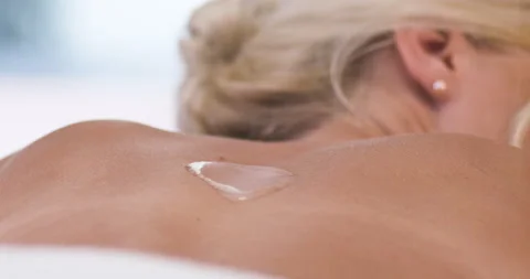 Spa salon, back massage Video stock 211817794