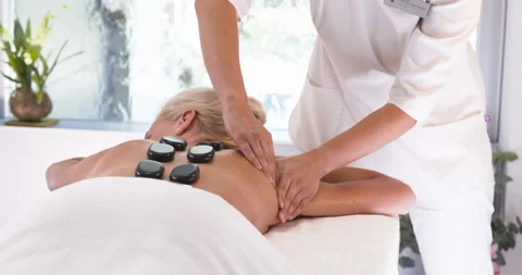 Spa Salon Back Massage Relaxation Wellness Stock Footage 211820228