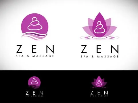 Spa Salon Logo Design Stock Illustration