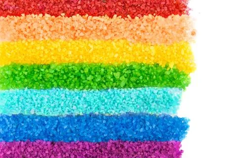 Spa salt rainbow Stock Photos