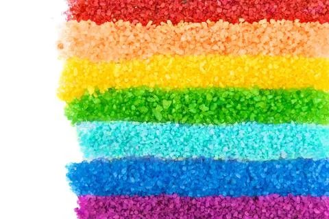 Spa salt rainbow Stock Photos