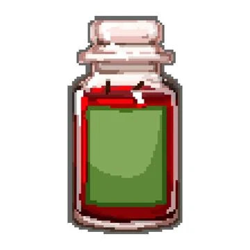 Spa scented candle pixel art vector illustration Stock Illustration