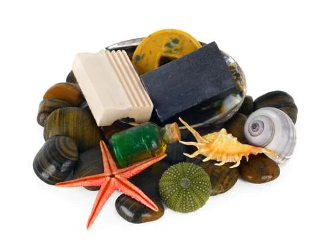 Spa with seashells Stock Photos