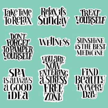 SPA set Stock Illustration