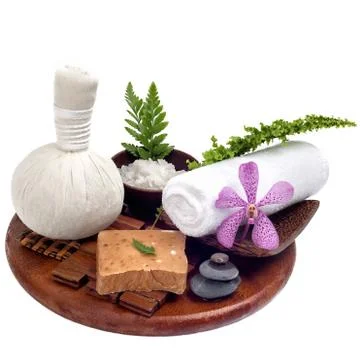 Spa set isolated Stock Photos