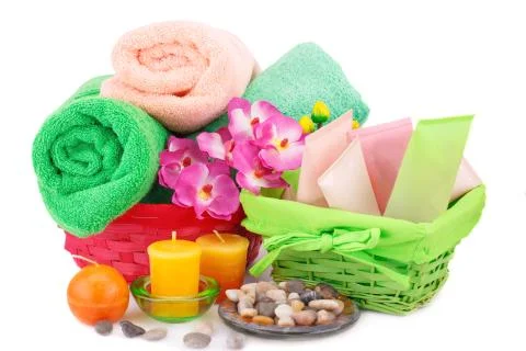 Spa set Foto stock
