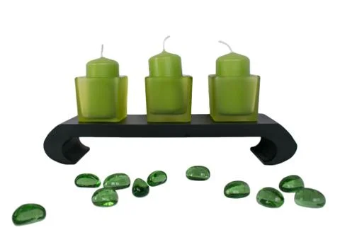 Spa set  on white background Stock Photos