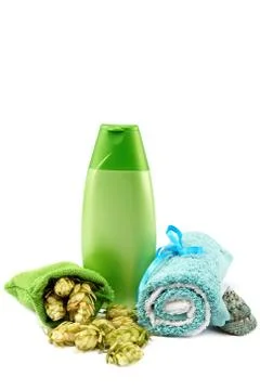 Spa Setting isolated on white background Stock Photos