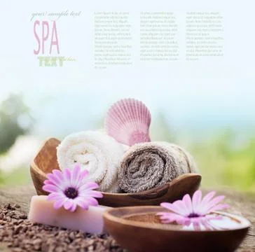 Spa setting Stock Photos