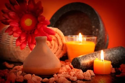 Spa setting Stock Photos