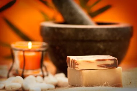 Spa setting Stock Photos