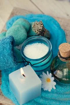 Spa setting Stock Photos