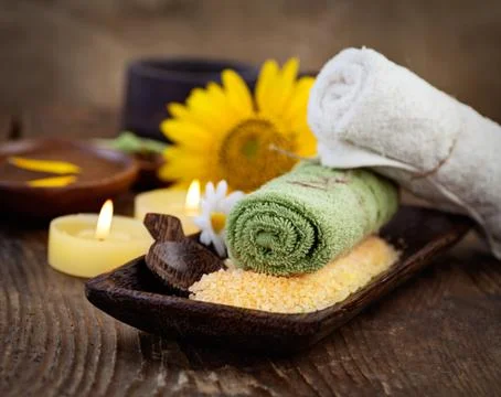 Spa setting Stock Photos