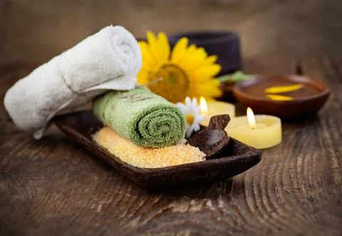 Spa setting Stock Photos