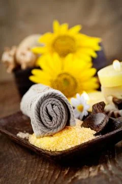 Spa setting Stock Photos