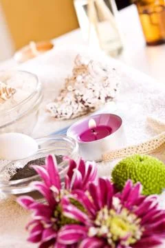 Spa setting Stock Photos