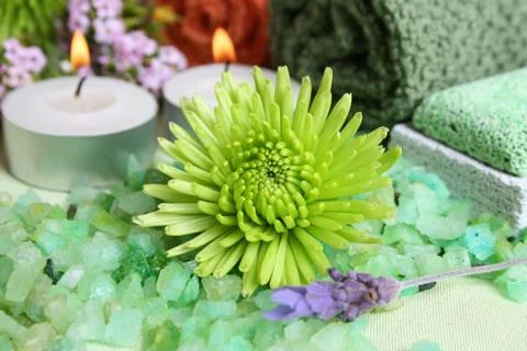 Spa setting Stock Photos