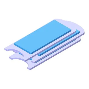 Spa stick icon isometric vector. Wax aromatic 스톡 일러스트