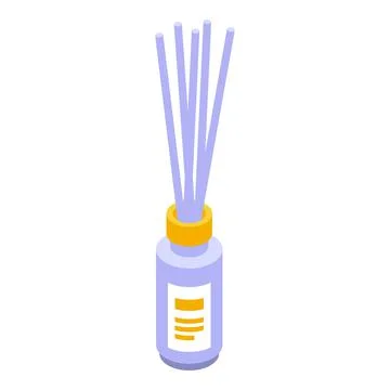 Spa sticks diffuser icon, isometric style Stock Illustration