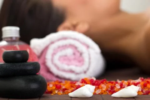 Spa stone Stock-Fotos