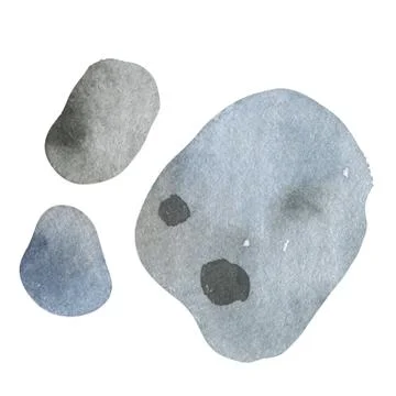 SPA stones 3D isolated realistic icons on transparent background. Zen relaxation Stock Illustration