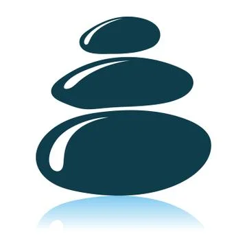 Spa Stones Icon Stock Illustration