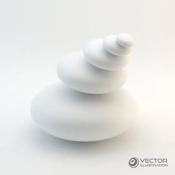 Spa stones. Vector 3d illustration. Spa stones. Vector 3d illustration. Co... Stock Photos