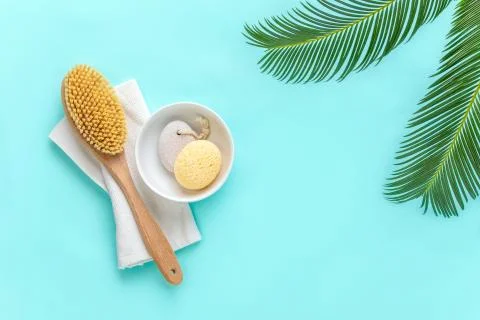 Spa summer background with copy space for a text Stock Photos