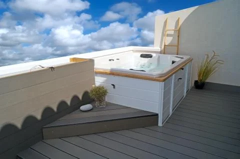 Spa on terrace Stock Photos