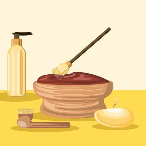 Spa therapy alternative Stock Illustration